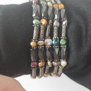 ARTISAN MAGNETIC HEMATITE VERSATILE BRACELET/NECKLACE